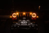 DV8 Offroad 2018+ Jeep JL Grill Amber Marker Lights - GRJL-02 Photo - Mounted