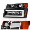 ANZO 04-12 GM Colorado/Canyon/I-Series Crystal Headlights - w/ Light Bar Black Housing 4pcs - 111558 User 2