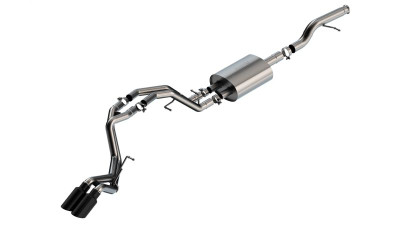 Borla 21-22 Chevrolet Tahoe 5.3L V8 AT 2/4WD Touring Cat-Back Exhaust (Black Chrome) - 140854BC Photo - Primary