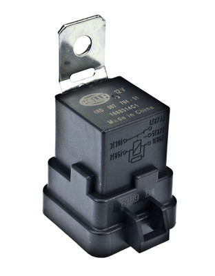 Hella 12V 20/40 Amp SPDT RES Relay with Weatherproof Bracket - Single - 007794311 Photo - Primary