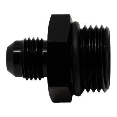 DeatschWerks 10AN ORB Male to 6AN Male Flare Adapter (Incl O-Ring) - Anodized Matte Black - 6-02-0407-B Photo - Primary