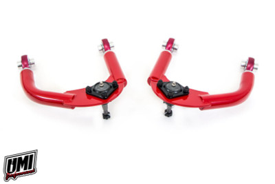 UMI Performance 93-02 GM F-Body Upper A-Arm Adj. Drag CrMo - Red - 2316-R Photo - Primary