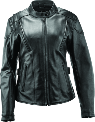 River Road Race Leather Jacket Black Womens - 2XL - 094367 User 3