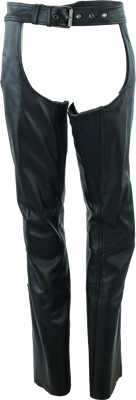 River Road Plains Leather Chaps Black Womens - 2XL - 094429 User 3