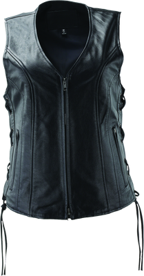 River Road Sapphire Leather Vest Black Womens - Large - 094446 User 3