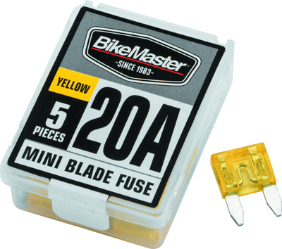 BikeMaster 5Piece 20A Replacement Mini Blade Fuse - 152446 Photo - Primary