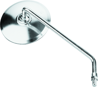 BikeMaster Round Mirror 10mm Left - Stainless - 600071 Photo - Primary