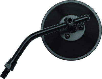 BikeMaster 4in Adjustable Round Mirror 10mm - Each - Black - 600801 Photo - Primary