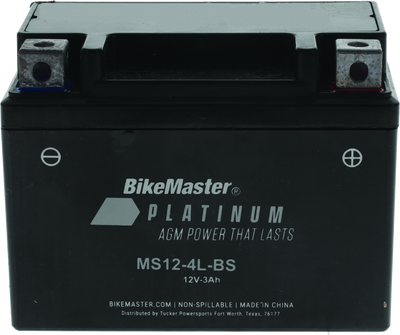 BikeMaster AGM Battery - MS12-4L-BS - 780731 Photo - Primary