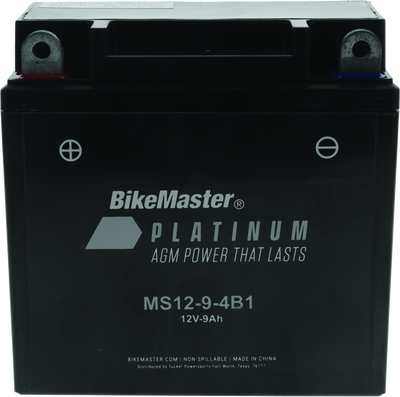 BikeMaster AGM Battery - MS12-9-4B1 - 780743 Photo - Primary