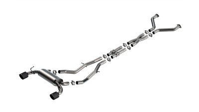 Borla 23-24 Nissan Z 2.5in S-Type Cat Back Exhaust 4.5in Tip - Carbon Fiber Black Anodized - 140929CFBA Photo - Primary