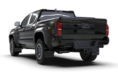 Rally Armor 2024 Toyota Tacoma Black UR Mud Flap w/ Metallic Black Logo - MF114-UR-BLK-MBK User 1