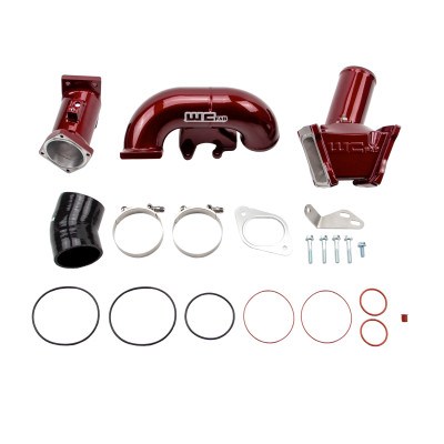 Wehrli 07.5-2010 Duramax LMM 3in. Y-Bridge Kit - WCFab Red - WCF100164-RED User 1