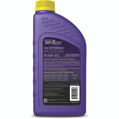Royal Purple Premium Synthetic High Performance Euro Formula 5W-40 Motor Oil - 1 Quart - 06540 User 1