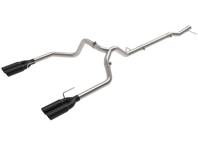 aFe 23-24 GM Trucks L6-3.0L (td) LZ0 Vulcan Series 3in 304 SS DPF-Back Exhaust System w/ Black Tip - 49-34146-B Photo - Primary