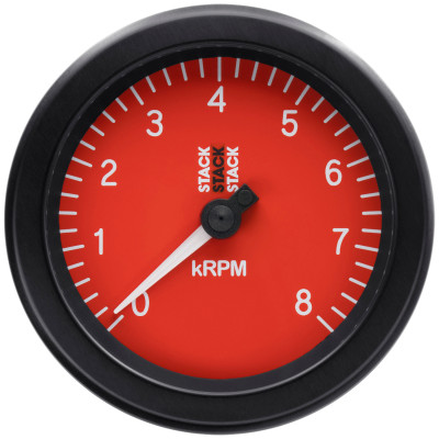 Autometer Stack Sport 88mm 0-8K RPM Tachometer - Red - ST100-08R Photo - Primary