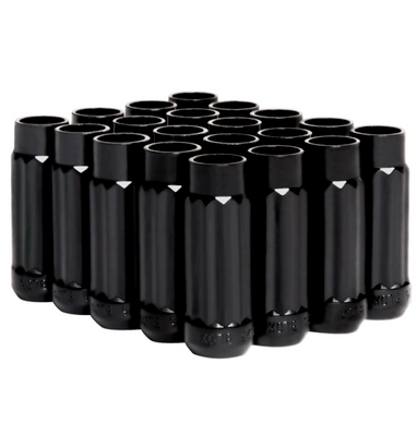 BLOX Racing 12-Sided P17 Tuner Lug Nuts 12x1.25 - Black Steel - Set of 20 - BXAC-00145-BK User 1