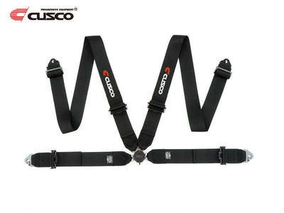 Cusco Universal 4 Point 3in Shoulder 3in Lap w/ Eyebolts (7/16-20UNF Thread) Racing Harness - Black - 00B CRH N4BK User 1