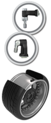 Schrader TPMS Sensor - Clamp-In Programmable 90 Degree EZ-Sensor ( valve stem not included ) - 33900 User 1