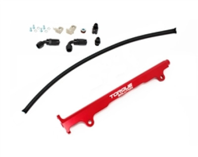 Torque Solution Mitsubishi Evo X Billet Aluminum Fuel Rail - Red - TS-EV-485R User 1