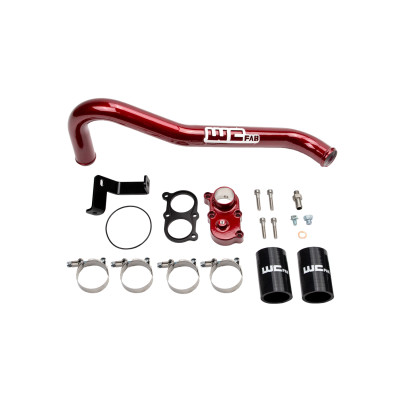 Wehrli 06-10 Duramax LBZ/LMM Thermostat Housing Kit - WCFab Red - WCF100420-RED User 1