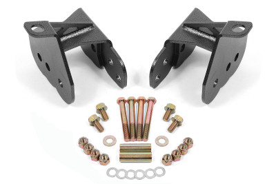 BMR 64-72 Chevy Chevelle Rear Control Arm Relocation Brackets - Black Hammertone - CAB400H User 1