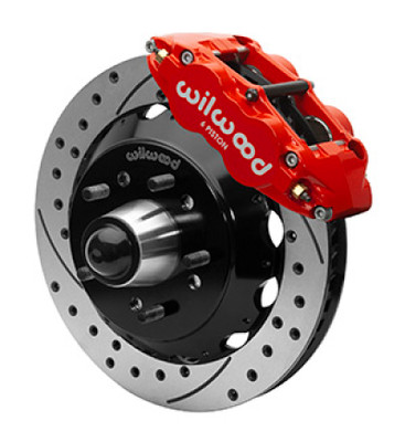 Wilwood Forged Narrow Superlite 6R Front Big Brake Kit 13.06in Drilled Rotors 88-98 C1500 - Red - 140-15949-DR User 1