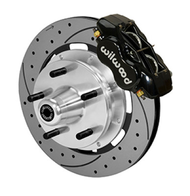 Wilwood Forged Dynalite Front Kit 19.00in Drilled Rotor Black WWE ProSpindle (5x5.00in Hub) - 140-14532-D User 1