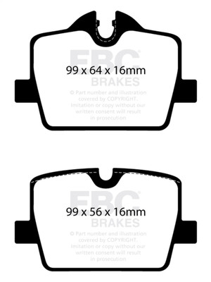 EBC 2019+ BMW Z4 G29 2.0T Bluestuff Rear Brake Pads - DP52405NDX Photo - Primary