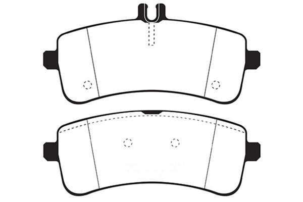 EBC 2015+ Mercedes-Benz C63 S AMG (W205) 4.0L Twin Turbo Redstuff Rear Brake Pads - DP32350C