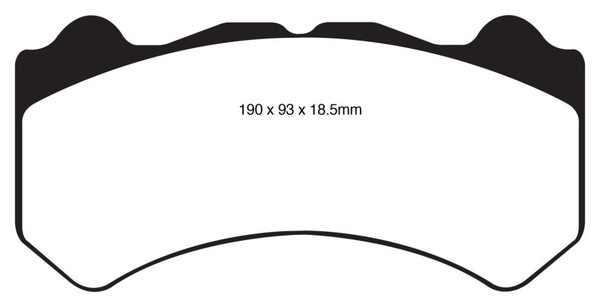 EBC 08-11 Nissan GT-R (R35) 3.8 Twin Turbo (Cast Iron Rotors) Yellowstuff Front Brake Pads - DP41983R