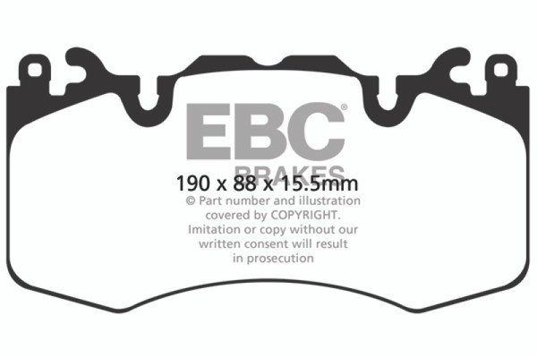 EBC 13+ Land Rover Range Rover 3.0 Supercharged Yellowstuff Front Brake Pads - DP42064R