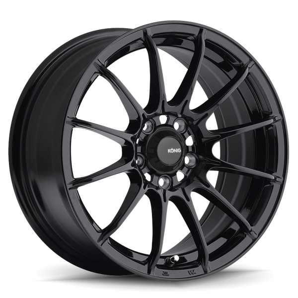Konig Dial In 15x8 4x100 ET25 Gloss Black - DI58100305