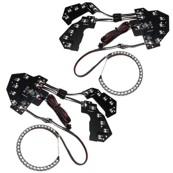 Oracle 18-21 Ford Mustang Dynamic DRL w/ Halo Kit & Sequential Turn Signal - ColorSHIFT - 1446-332