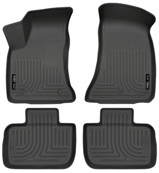 Husky Liners 11-12 Dodge Charger/Chrysler 300 WeatherBeater Combo Black Floor Liners - 98061