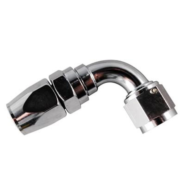 Fragola -6AN x 90 Degree Pro-Flow Hose End Chrome - 229006-CH
