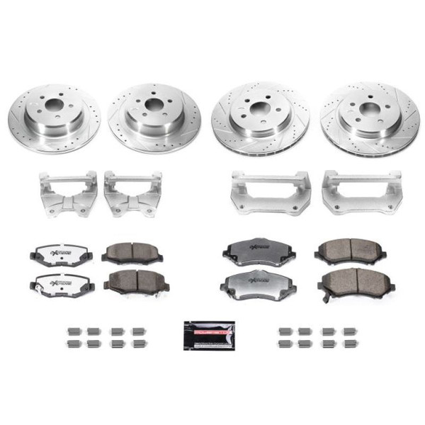 Power Stop 07-17 Jeep Wrangler Front & Rear Big Brake Conversion Kit - BBK-JK-001
