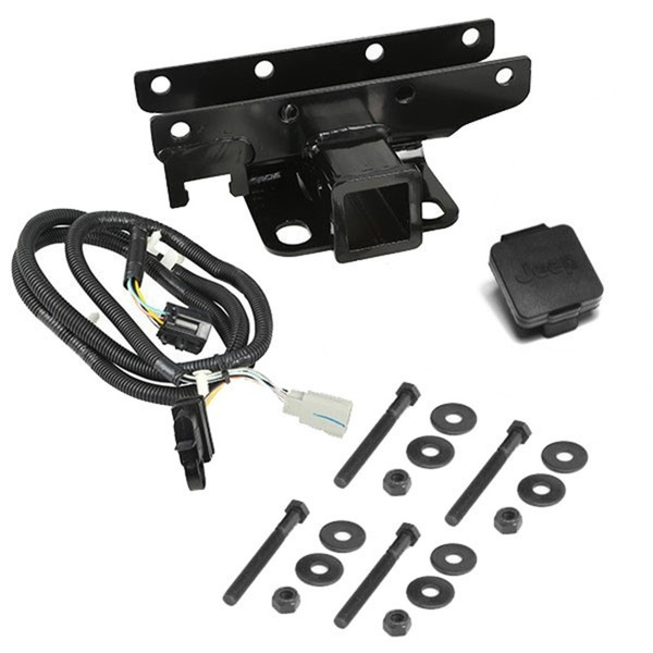Rugged Ridge Receiver Hitch Kit Jeep Logo 07-18 Jeep Wrangler - 11580.52