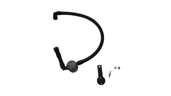 J&amp;L 16-24 Dodge Durango / Jeep Grand Cherokee 3.6L Oil Separator 3.0 Passenger Side - Black Anod - 3074P-B