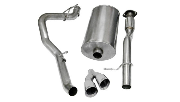 Corsa 2009-2013 Chevrolet Suburban 1500 5.3L V8 Polished Sport Cat-Back Exhaust - 14914