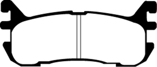 EBC 97-02 Ford Escort 2.0 Yellowstuff Rear Brake Pads - DP41003R