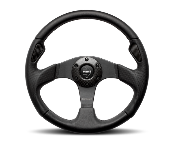 Momo Jet Steering Wheel 350 mm -  Black AirLeather/Black Spokes - JET35BK0B