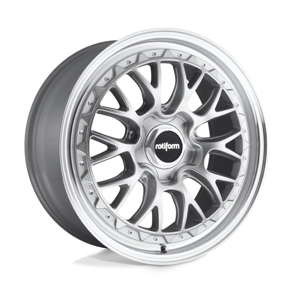 Rotiform R155 LSR Wheel 18x9.5 5x100 25 Offset - Gloss Silver Machined - R155189579+25