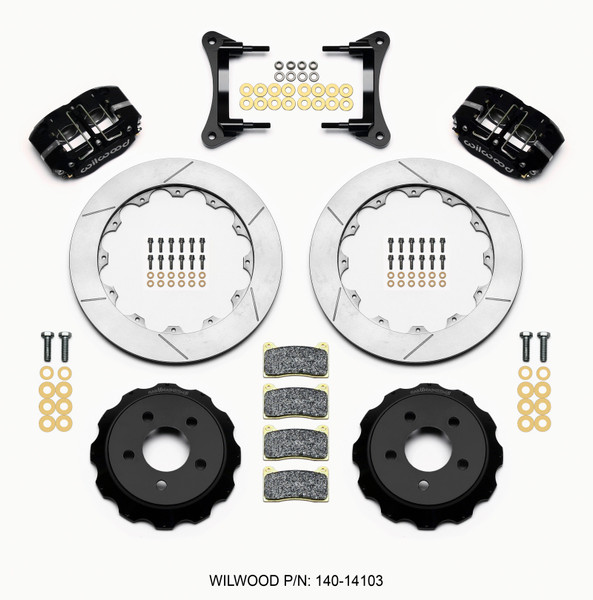 Wilwood Dynapro Radial Front Drag Kit 12.88 Vented 2015-Up Mustang - 140-14103