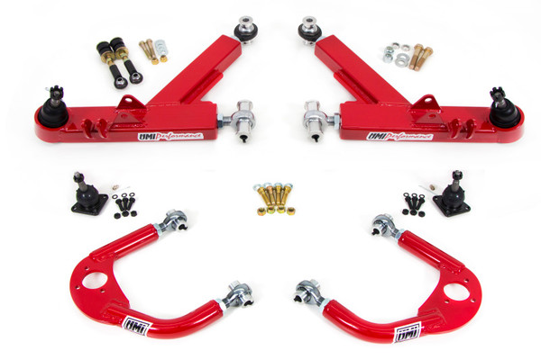 UMI Performance 93-02 GM F-Body A-Arm Kit Double Shear Mount Boxed Lower + Adj Upper - 231410-R