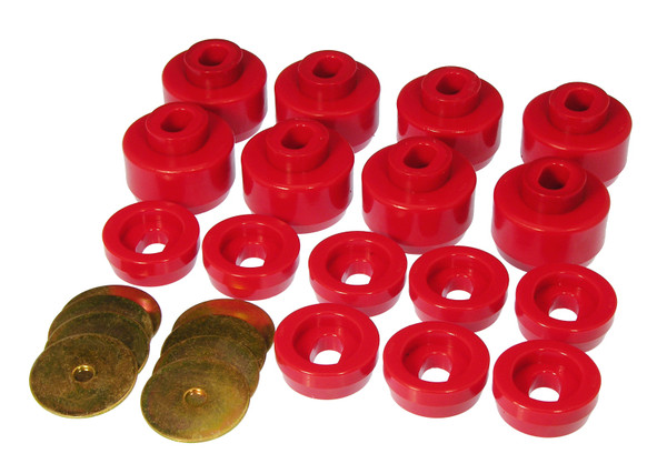 Prothane 99-06 Chevy Silverado 2/4wd Body Mounts - Red - 7-141