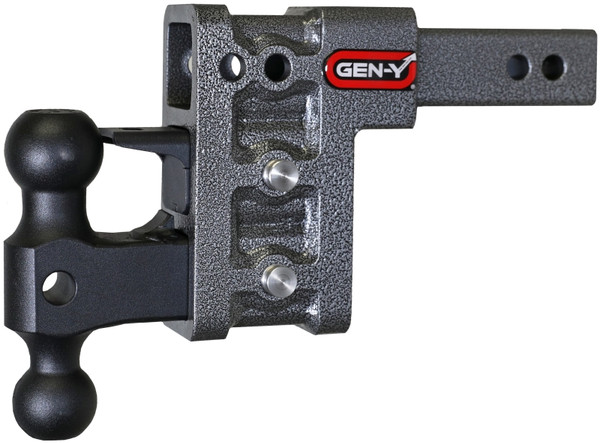 Gen-Y Mega Duty 2in Shank 5in Drop 2K TW 16K Hitch w/GH-051 Dual-Ball/GH-032 Pintle Lock - GH-523