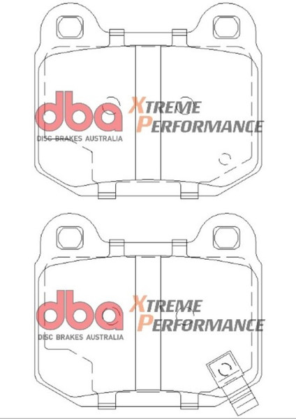 DBA 03-06 EVO / 04-09 STi / 03-07 350Z Track Edition/G35 w/ Brembo XP650 Rear Brake Pads - DB1521XP
