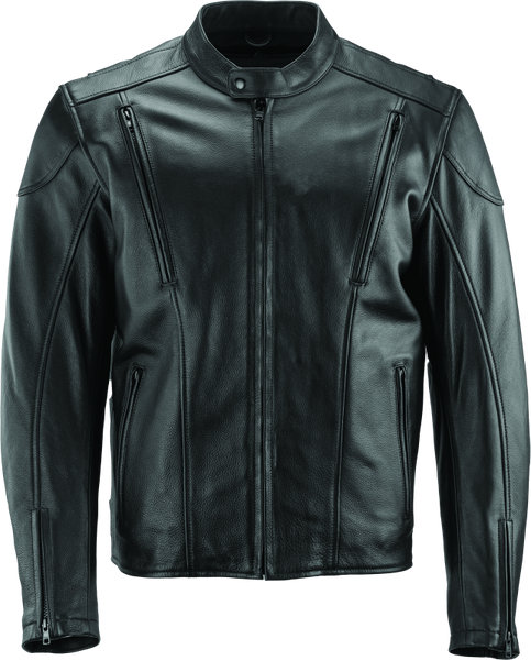 River Road Race Leather Jacket Black - Medium - 094357