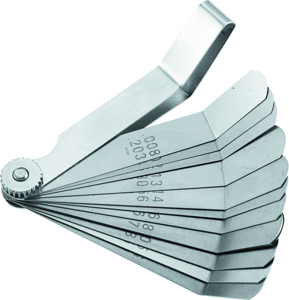 BikeMaster 12-Blade Angled Combination Tappet Feeler Gauge Set - Pack of 3 - 151525